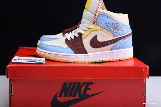 MaikeSneakers SE Jordan Mid Air CU2803-200 Chateau 1 x Rouge Maison Fearless 0613